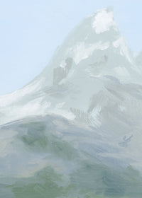 "Home" a Vertical Landscape Paint Giclee Print