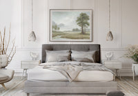 "In His Care" a Horizontal Oil Painting Giclee Print