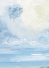 "In The Country" a Horizontal Oil Painting Giclee Print