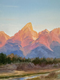 "Sunrise" an ORIGINAL landscape oil painting, framed