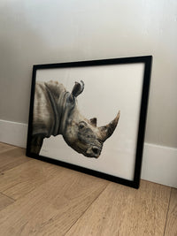 "Rugged" a 16X20" ORIGINAL colored pencil drawing, framed
