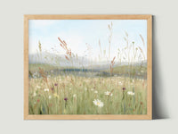 "Wild Flowers" a Horizontal Oil Painting Giclee Print