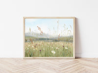 "Wild Flowers" a Horizontal Oil Painting Giclee Print
