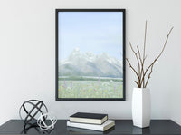 "Home" a Vertical Landscape Paint Giclee Print