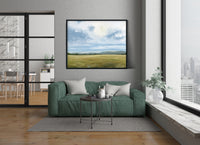 "In The Country" a Horizontal Oil Painting Giclee Print