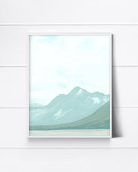 "Jackson Lake" a Vertical Landscape Giclee Print