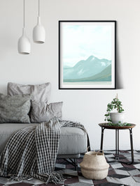 "Jackson Lake" a Vertical Landscape Giclee Print