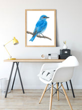 Load image into Gallery viewer, &quot;Mountain Blue&quot; a Vertical Giclee Print

