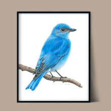 Load image into Gallery viewer, &quot;Mountain Blue&quot; a Vertical Giclee Print
