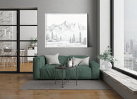 "Calm in the Mountains" a Horizontal Minimalist Landscape Giclee Print