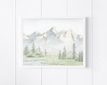 Load image into Gallery viewer, &quot;Happy Place&quot; a Horizontal Minimalist Landscape Giclee Print
