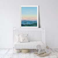"Cotton Candy Clouds" a Vertical Landscape Giclee Print