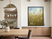 "Grandmas Flower Garden" a Vertical Landscape Giclee Print