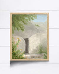 "The Tomb is Empty" a Vertical Easter Giclee Print