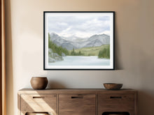 Load image into Gallery viewer, &quot;Stroll in Banff&quot; a Horizontal Giclee Landscape Print

