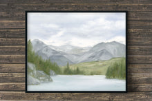Load image into Gallery viewer, &quot;Stroll in Banff&quot; a Horizontal Giclee Landscape Print
