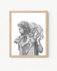 "He Carries Me" a Vertical Giclee Print
