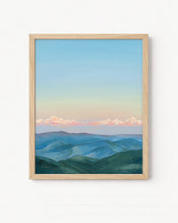 "Cotton Candy Clouds" a Vertical Landscape Giclee Print