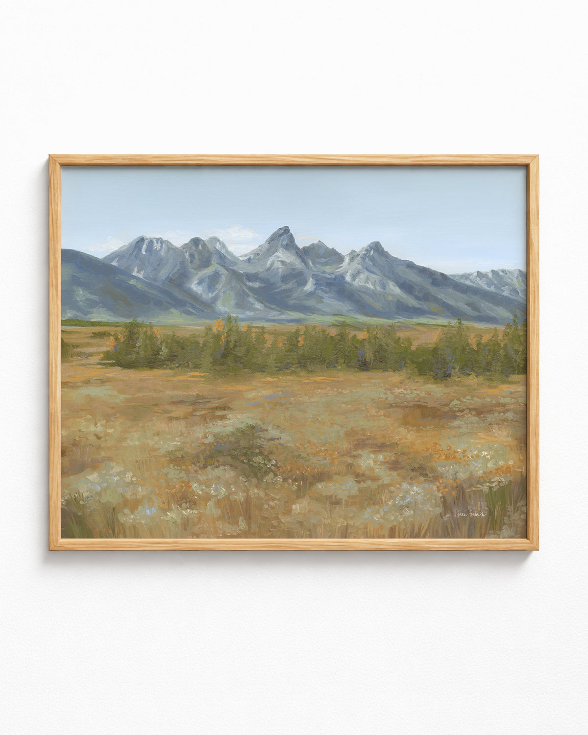 "Golden Stillness" a Horizontal Giclee Landscape Print