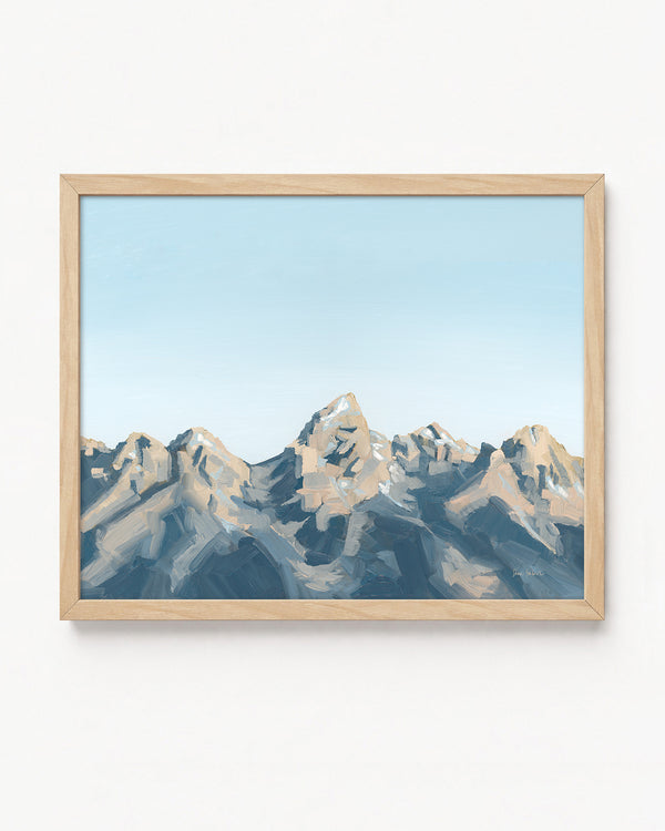 "Simple Majesty" a Horizontal Giclee Print of the Tetons
