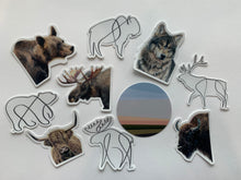 Load image into Gallery viewer, Bison Colored Pencil Drawing STICKER
