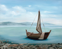"They Followed Him" an Oil Painting Giclee Print